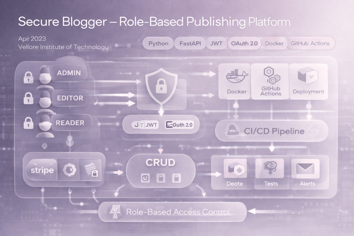 Secure Blogger — Role-Based Publishing Platform